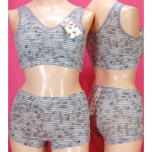 スヌーピーナイトブラとボクサーショーツのセット