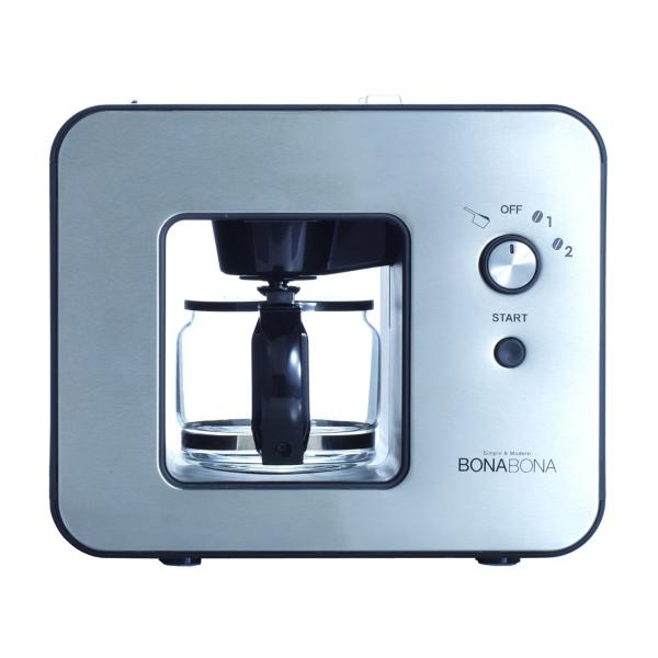 CCP 【BONABONA】 全自動ミル付きコーヒーメーカー(保温機能搭載) 「豆・粉からドリップ可...