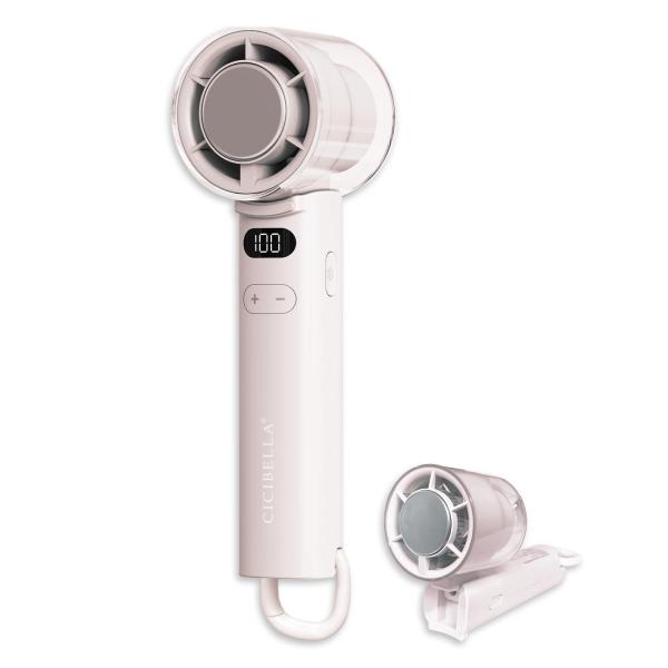 【2025夏新型デザイン】シシベラ ハンディファン 卓上扇風機 静音 高速冷却プレート 扇風機小型 ...