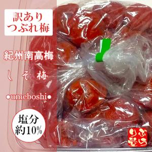 紀州南高梅干　完熟つぶれ梅干　白干し　無添加　無選別　Ｌサイズ 10kg入り 訳あり 無添加・無着色 紀州南高梅白干梅 10kg 3L.4Lサイズ 完熟梅