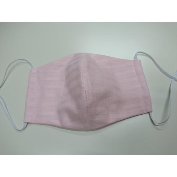 Wガーゼ シャドーストライプ マスク４枚セット 洗濯可 日本製