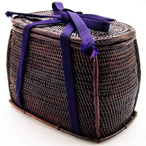 野点茶道具用籐筥 （とうばこ） 籐かご 和装バッグの商品画像