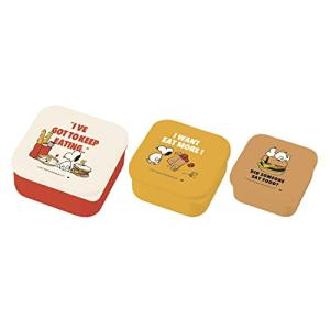 大西賢製販 PEANUTS ランチシリーズ EATING レッド シールランチボックスセット SLH-1301