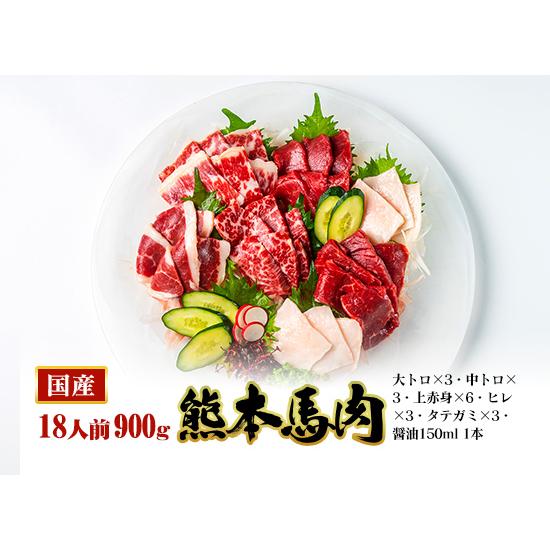 馬刺し 熊本 国産 加藤清正セット 霜降り 赤身 タテガミ ヒレ