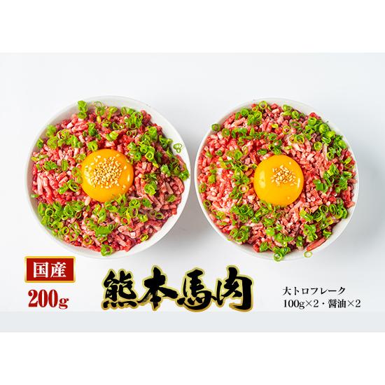 馬刺し 熊本 大トロフレークセット