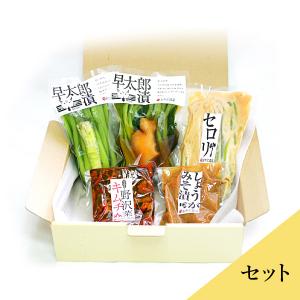 野沢菜　早太郎漬けアソート5種入りセット 送料込(沖縄別途240円)｜busan-nagano