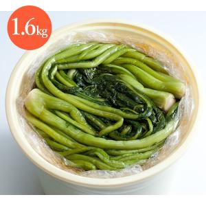 ミニ樽入り野沢菜醤油漬 送料込(沖縄・離島配送不可)｜busan-nagano