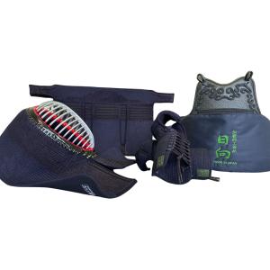 【日本剣道具製作所】日向BLACK 伝統的工芸品 防具セット