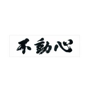 剣道 面手拭い 「不動心」黒文字