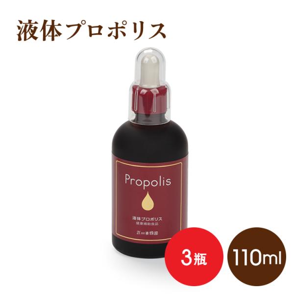 プロポリス 液体プロポリス 110ml×3個 ブラジル 健康 ビタミン ミネラル 武州養蜂園 アルテ...