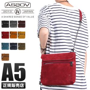アッソブ サコッシュ メンズ レディース ショルダーバッグ スエード AS2OV WATER PROOF SUEDE 091750 在庫限り