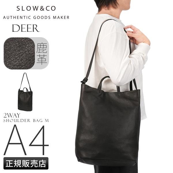 SLOW スロウ バッグ 2WAY トートバッグ ショルダーバッグ A4 縦型 Mサイズ 本革 鹿革...