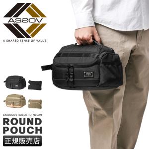 商品レビューで+5%｜アッソブ ゴルフ ポーチ ラウンドポーチ メンズ ブランド AS2OV GOLF 152209 アッソブ ゴルフ ラウンドポーチ メンズ ブランド 軽量 小物入れ