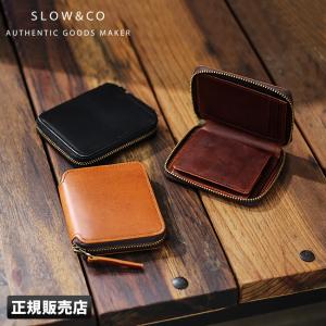 未使用級　SLOW&CO HERBIE コンパクトウォレット　ラウンドジップ SLOW（スロウ） 最大50% 7/5限定 財布 二つ折り財布 ミニ財布 小さい