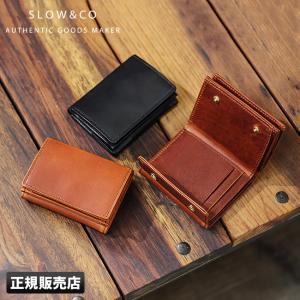 SLOW スロウ 財布 三つ折り財布 ミニ財布 小さい財布 box型小銭入れ 本革 レザー ハービー ミニウォレット メンズ レディース コンパクト herbie so739i｜business-bugs