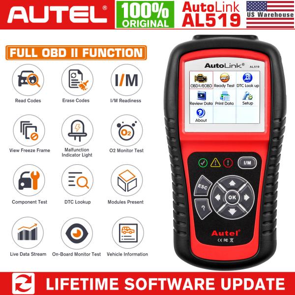 [Autel] Autolink AL519 OBD2スキャナー 自動車診断機 英語説明書 ABS/...