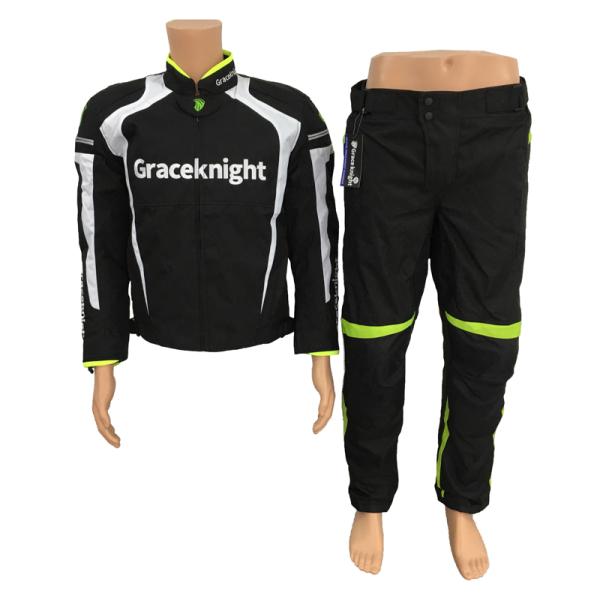 [Grace Knight]　バイク用メンズ　オックスフォード布　ジャケット&amp;パンツ上下セット 防寒...