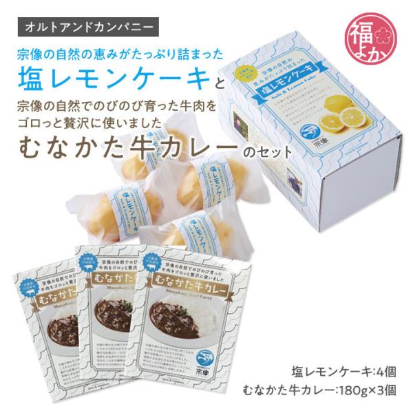 塩レモンケーキ むなかた牛 カレー セット オルトアンドカンパニー 福よかマーケット 爆買