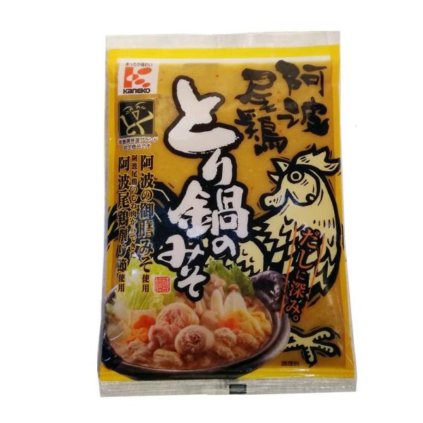 鍋スープ　阿波尾鶏　とり鍋のみそ　かねこみそ　