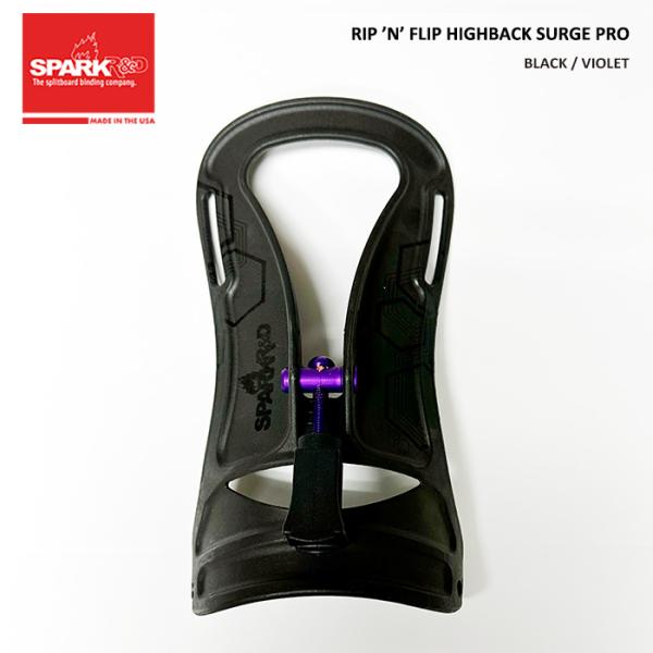 Spark R&amp;D SURGE PRO RIP ’N’ FLIP HIGHBACK BLACK-VI...