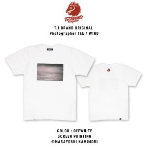 T.J Brand original Photographer-T WIND / ティージェイ ブランド フォトグラファーTシャツ ウィンド 神森正義｜bussel