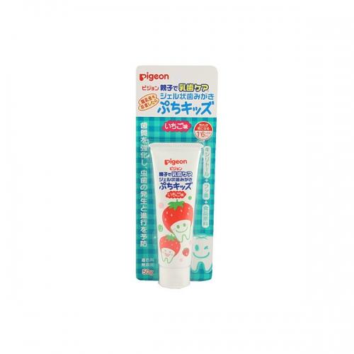 ピジョン　ジェル状歯みがき　ぷちキッズ　いちご味　50g