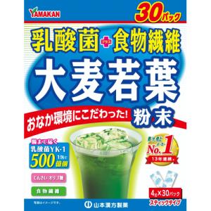 山本漢方製薬 山本漢方 乳酸菌 大麦若葉粉末 スティックタイプ (4g×15