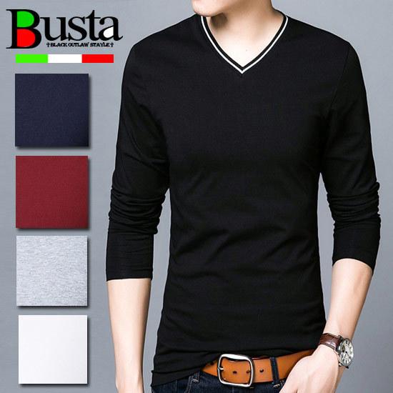 ロンTシャツ メンズ オラオラ系 ロンT メンズ Vネック ライン インポート オラオラ系 悪羅悪羅...