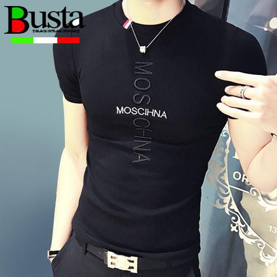 Tシャツ メンズ オラオラ系 Tシャツ メンズ 半袖 刺繍 ライン インポート オラオラ系 悪羅悪羅...