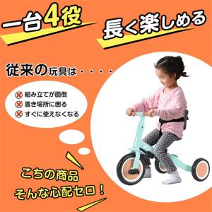 子供用三輪車 子供用 三輪車 二輪に変身 手押...の詳細画像2