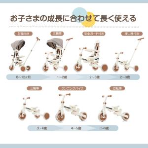 子供用三輪車 折りたたみ 7in1 押し棒付 ...の詳細画像4