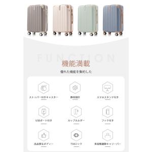 スーツケース 機内持ち込み 軽量ストッパー付き...の詳細画像2