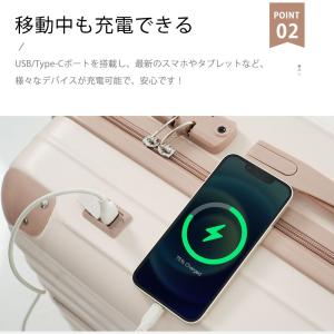 スーツケース 機内持ち込み 軽量ストッパー付き...の詳細画像5
