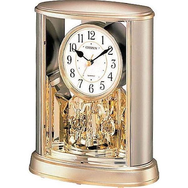 置き時計 置時計 リズム時計 サル−ン アナログ 4SG724-018 RHYTHM リズム時計工業