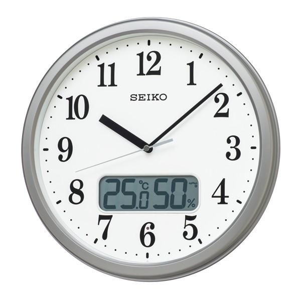 掛け時計 温度湿度計 電波時計 SEIKO KX244S アナログ 壁掛け時計 セイコー クロック