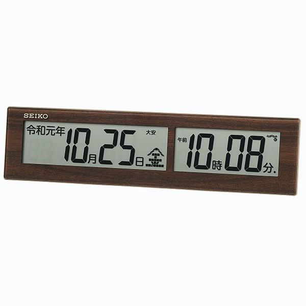 掛け時計 壁掛け時計 温度湿度計 日付表示 電波時計 SEIKO セイコー クロック SQ441B ...