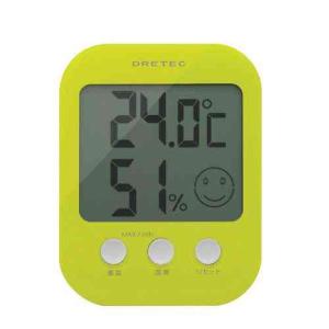 デジタル温湿度計 オプシス 5段階の表情で室内の快適度を表示 O-230GN DRETEC ドリテック｜butler