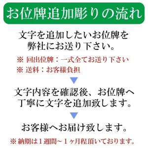 お位牌文字追加彫り [位牌][名入れ][戒名]...の詳細画像3