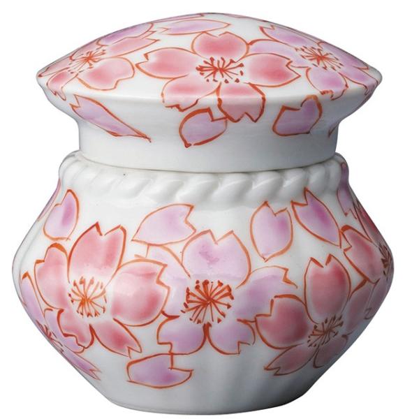 ミニ骨壺 九谷焼 上絵付け lien リアン 桜 手元供養 陶器 遺灰 遺骨 骨つぼ 仏具用品 おし...