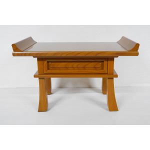 仏具 経机 折り畳み式 18号 机 仏前机 法事机 仏壇前机 文机 : 仏壇