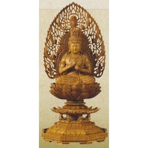 仏像 座釈迦 楠木 八角台座 金泥書 2.0寸 楠木地彫【禅宗 曹洞宗