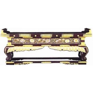 仏具 寺院用 (本願寺派 西) 寺院仏具 祖師 御代前 前卓 経机 机 4.5尺