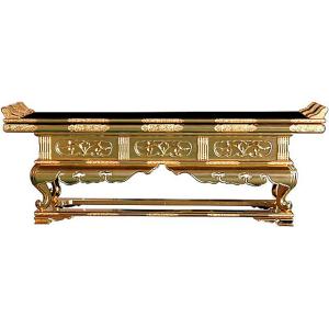 仏具 寺院用 (本願寺派 西) 寺院仏具 祖師 御代前 前卓 経机 机 4.5尺