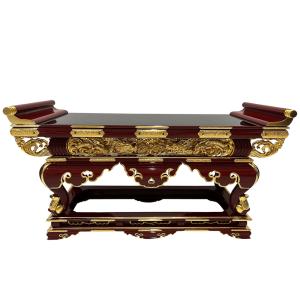 仏具 寺院用 各宗派 須弥型前机 通彫 金具打...の詳細画像2