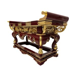 仏具 寺院用 各宗派 須弥型前机 通彫 金具打...の詳細画像3