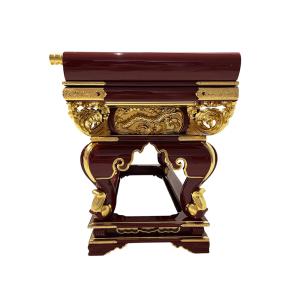 仏具 寺院用 各宗派 須弥型前机 通彫 金具打...の詳細画像4