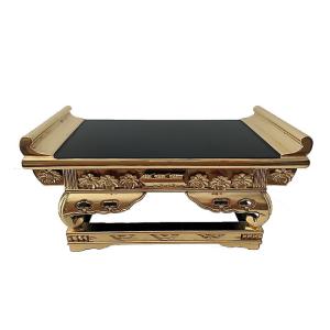 仏具 寺院用 (本願寺派 西) 寺院仏具 祖師 御代前 前卓 経机 机 3.5尺