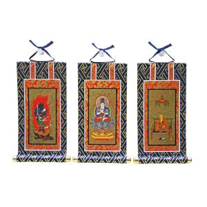 自立型掛軸 アルテマイスター スタンド掛軸 各宗派ご本尊脇侍セット 黒