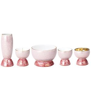 仏具　有田焼き　香炉セット 仏具 セット 有田焼 光綺 五具足 香炉 3.0寸 仏具セット : 仏壇職人 関
