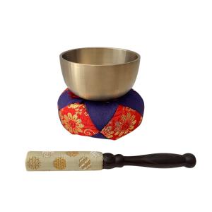 仏具 おりんセット 3点 2.3寸 花型 おりん 薄紫 仏具セット : 仏壇職人